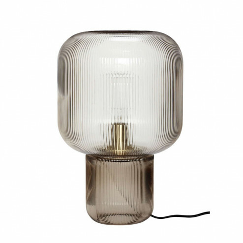 Hübsch Interior tafellamp Pirum van rookglas, Ø27cm 